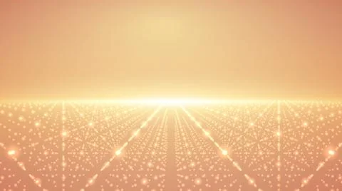 Abstract vector infinity background. Glowing stars with illusion of depth and Stock Illustration