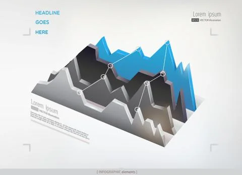 Abstract vector infographic element Stock Illustration