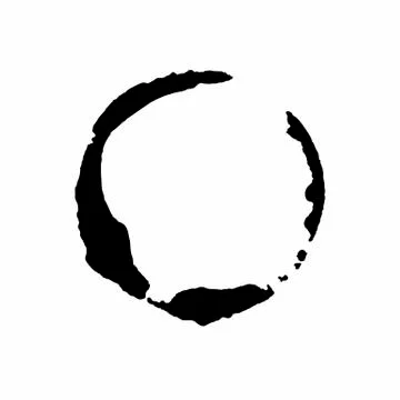 Abstract vector ink frame on white background Stock Illustration