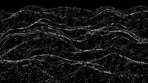 Abstract vector landscape background. Cyberspace grid. 3d technology Illustrazione stock