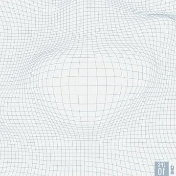Abstract vector landscape background. Cyberspace grid. 3d technology Stock Illustration