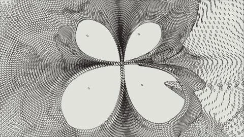 Abstract vector landscape background. Cyberspace grid. 3d technology Stock-Illustration