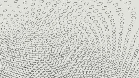 Abstract vector landscape background. Cyberspace grid. 3d technology Stock Illustration