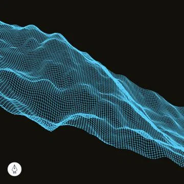 Abstract vector landscape background Stock Illustration