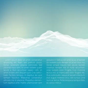 Abstract vector landscape mesh background. Chaotically connected points and p Illustrazione stock