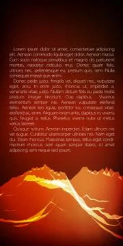 Abstract vector landscape mesh background. Chaotically connected points and p Illustrazione stock