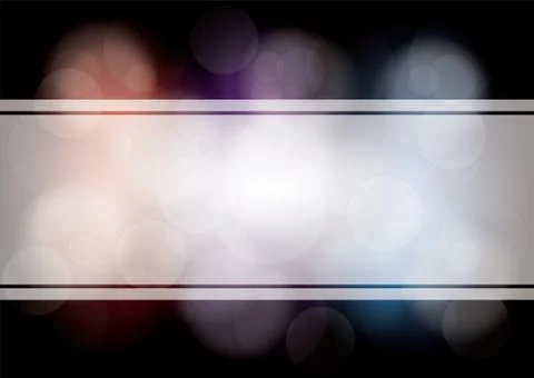 Abstract vector layout, bokeh dark background - vector illustration Stock Illustration