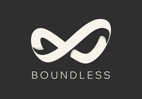 Abstract Vector Limitless Infinite Symbol Logo Template. Infinity Loop イラスト素材