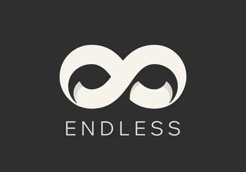 Abstract Vector Limitless Infinite Symbol Logo Template. Infinity Loop Stock Illustration