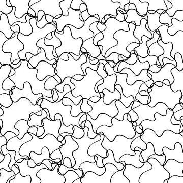 Abstract vector line art pattern 스톡 일러스트