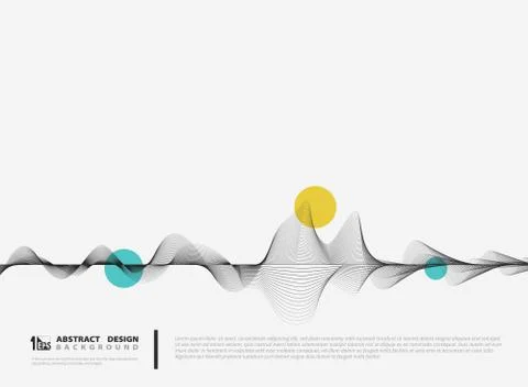 Abstract vector line decoration design minimal decoration. illustration Illustrazione stock