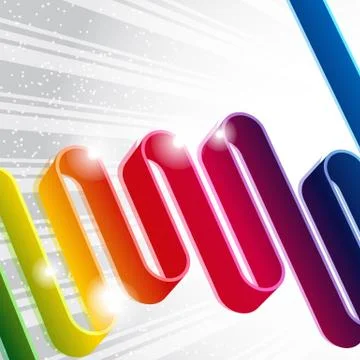 Abstract vector line Stock Illustration