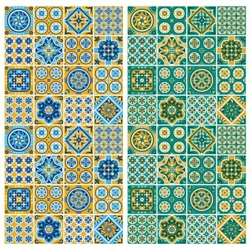 Abstract vector lines background. Patch patterns Stock Illustration