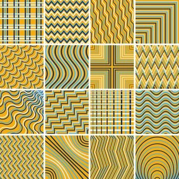 Abstract vector lines background. Patch pattern. Illustrazione stock