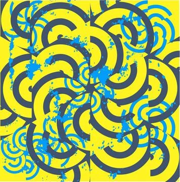 Abstract Vector Lines Vector - Colorful wavy / curvy abstract ornament sea... Stock Photos