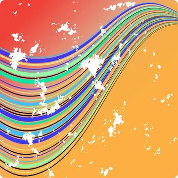Abstract Vector Lines Vector - Colorful wavy / curvy abstract lines Copyri... Stock Photos