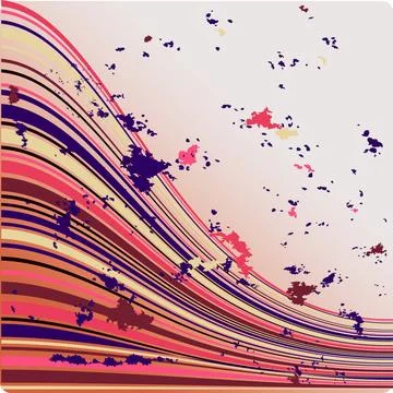 Abstract Vector Lines Vector - Colorful wavy / curvy abstract lines Copyri... Foto stock