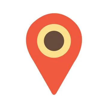 Abstract Vector location pin Icon or Logo Design Template Stock Illustration