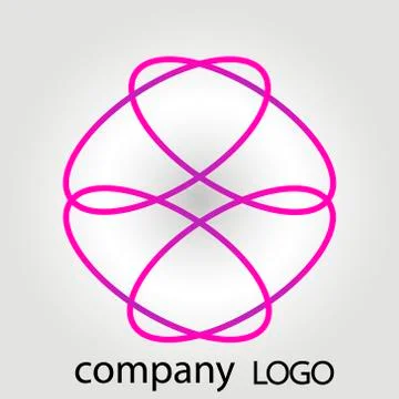 Abstract vector logo for companies Illustrazione stock