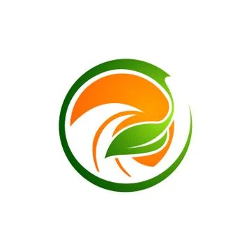 Abstract vector logo concept illustration. Nature vector logo. Vector logo te Stock Illustration