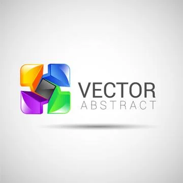 Abstract vector logo design template abstract isolated corporate Stock Illustration