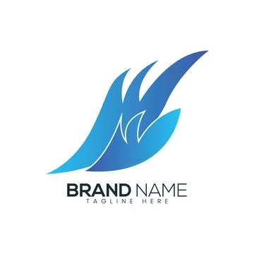Abstract Vector Logo Design Template Stock Illustration