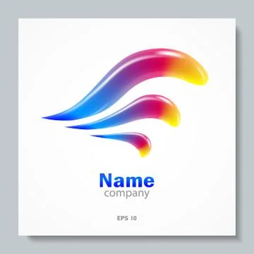 Abstract Vector Logo. Element Design Template. Creative Symbol. Stock Illustration