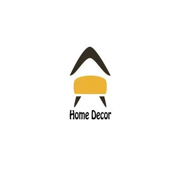 Abstract vector logo home decor Stock Illustration