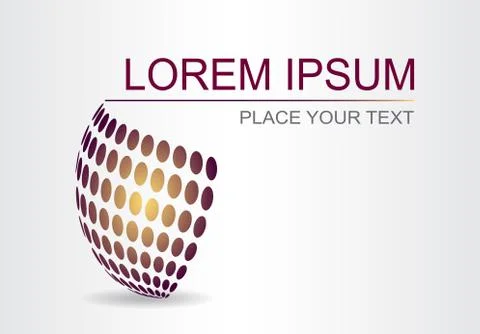 Abstract vector logo. Logo template. Illustrazione stock