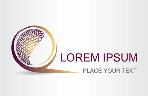 Abstract vector logo. Logo template. Stock Illustration