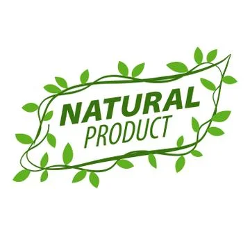 Abstract vector logo of a vegetative ornament Stock Illustration