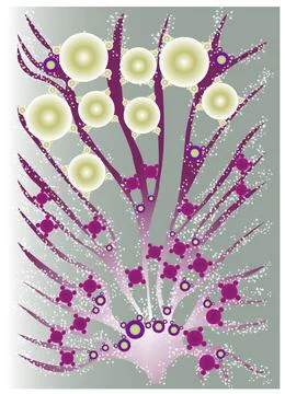 Abstract vector magic fairy drawing Stock Illustration