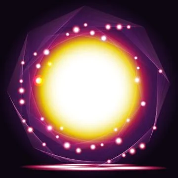 Abstract vector magic frame. Stock Illustration