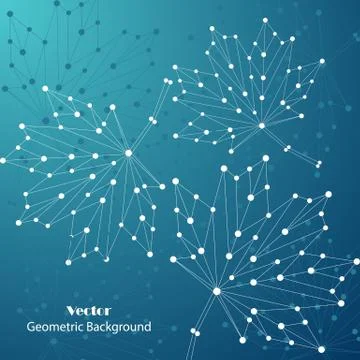 Abstract vector maple leaves Stock Illustration