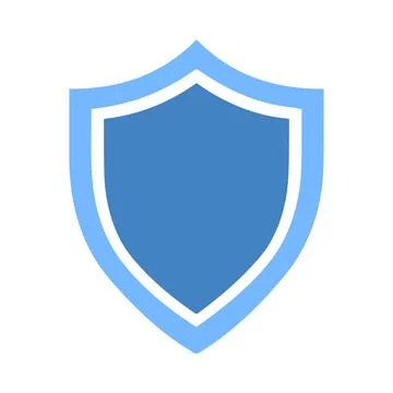 Abstract Vector Medical Protection Shield Icon or Logo Design Template Stock Illustration