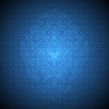 Abstract vector mesh background. Chaotically connected points and polygons fl Illustrazione stock