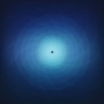 Abstract vector mesh background. Chaotically connected points and polygons fl Illustrazione stock