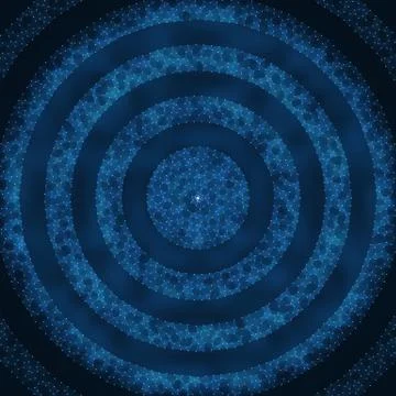 Abstract vector mesh background. Chaotically connected points and polygons fl Stock Illustration