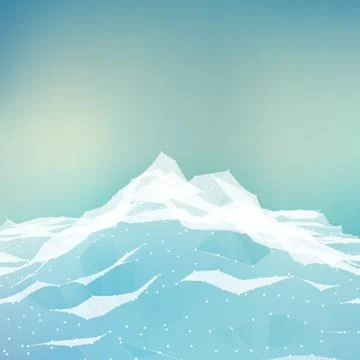Abstract vector mesh background. Chaotically connected points and polygons fl Illustrazione stock