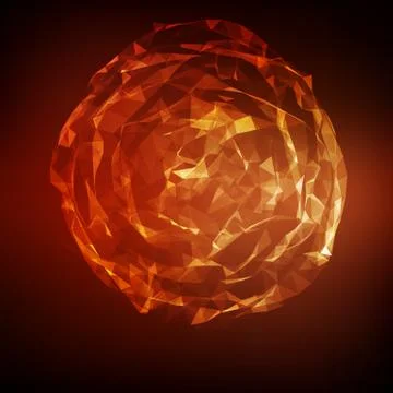 Abstract vector mesh background. Chaotically connected points and polygons fl Illustrazione stock
