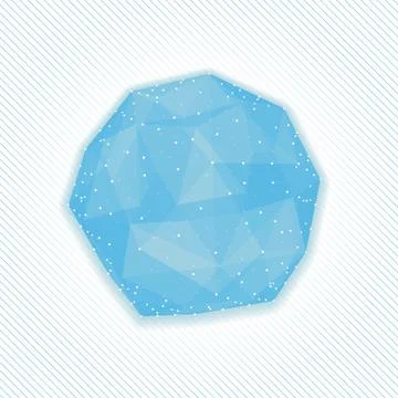 Abstract vector mesh background. Chaotically connected points and polygons fl Illustrazione stock
