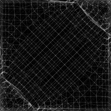 Abstract vector mesh background. Chaotically connected points and polygons fl Stock Illustration