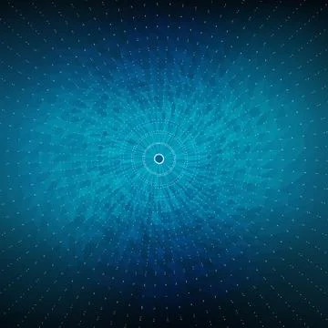 Abstract vector mesh background. Chaotically connected points and polygons fl Stock Illustration