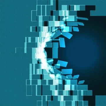 Abstract vector mesh background. Chaotically connected points and polygons fl Illustrazione stock
