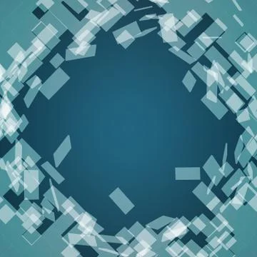 Abstract vector mesh background. Chaotically connected points and polygons fl Stock Illustration