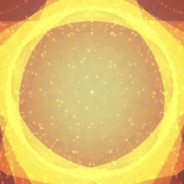 Abstract vector mesh background. Chaotically connected points and polygons fl Illustrazione stock