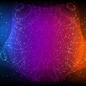Abstract vector mesh background. Chaotically connected points and polygons fl Stock Illustration