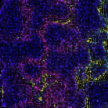 Abstract vector mesh background. Point cloud. Chaotic light waves. Technologi Stock Illustration
