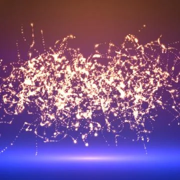 Abstract vector mesh blue background. Abstract nervous system. Futuristic sty Ilustración de archivo