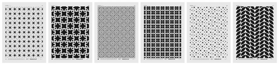 Abstract vector Minimalistic Posters with geometric pattern, Black and Whit.. Stock Illustration